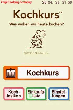 Kochkurs - Was Wollen Wir Heute Kochen (Germany) (Rev 1) screen shot title